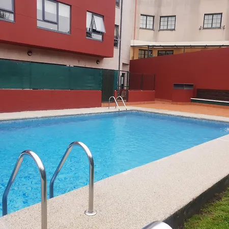 Apartamento Piso con piscina en Sada Habitación foto